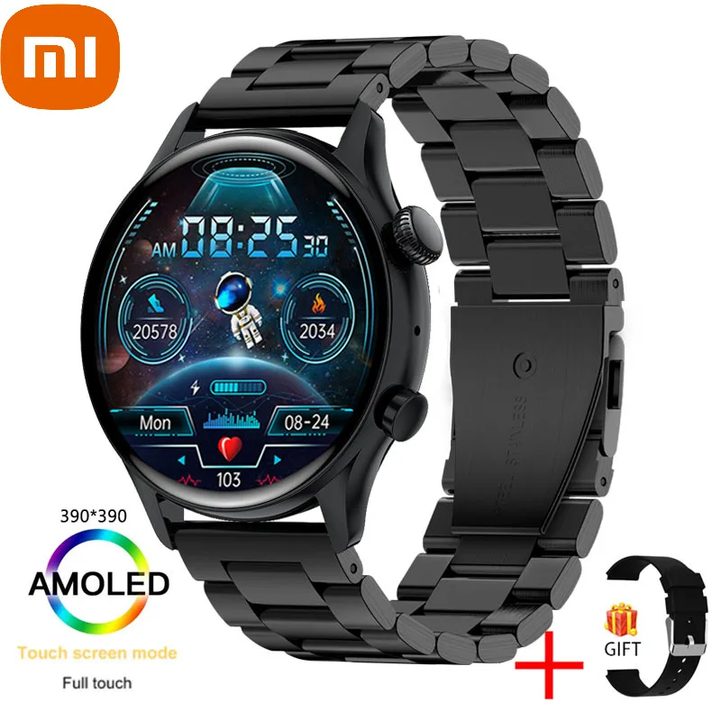 

xiaomi New AMOLED Screen NFC Smart Watch Women Always display the time Bluetooth Call IP68 Waterproof Smartwatch For Huawei