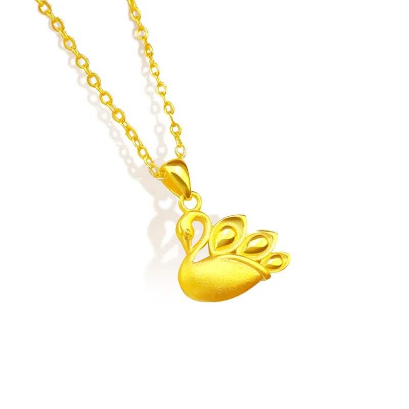 

European and American Simple Cygnet Pendant Strand Necklace Fashion Classic Jewelry Party Woman's Sexy Neck Chain