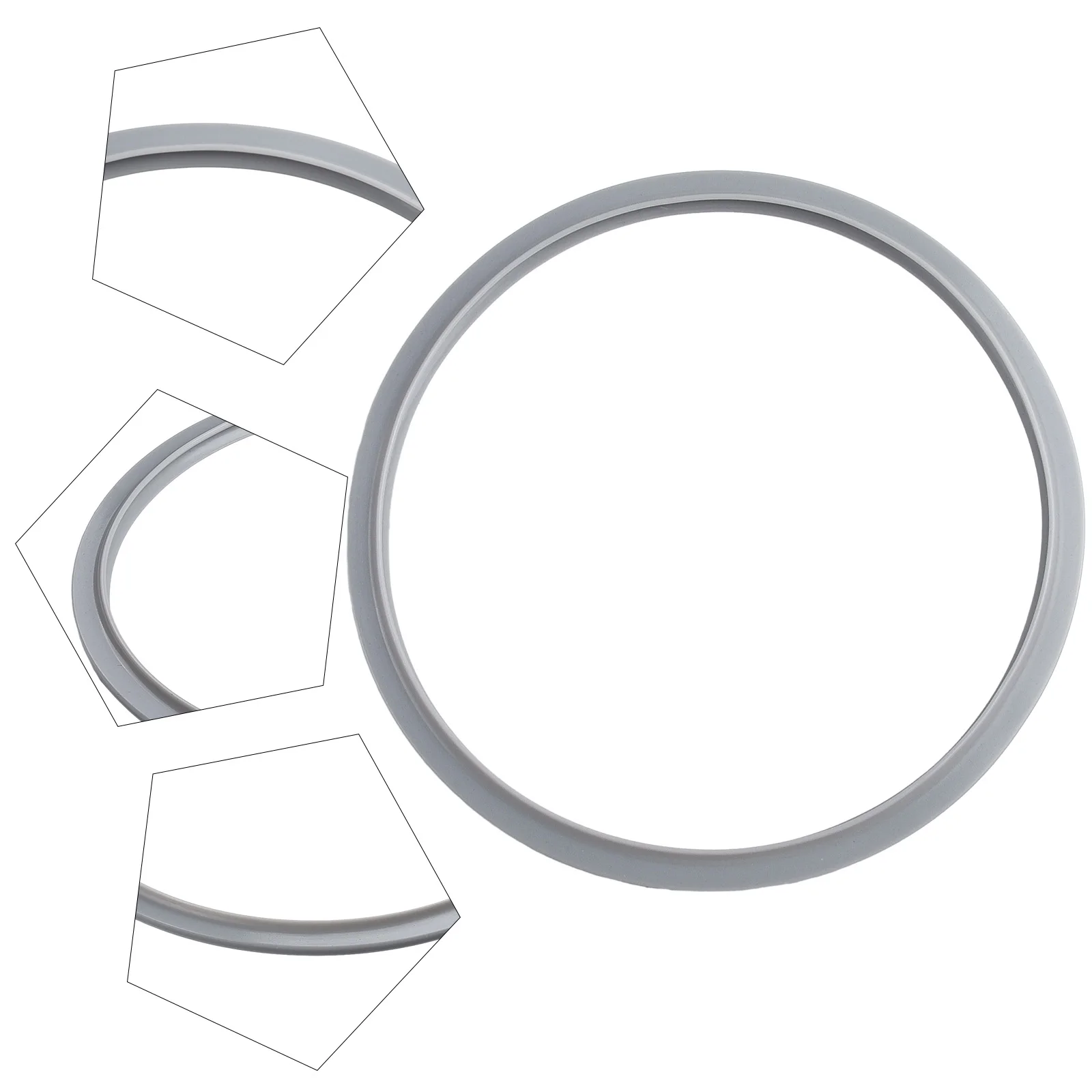 Прочная и практичная 22-сантиметровая силиконовая серая прокладка для безопасной