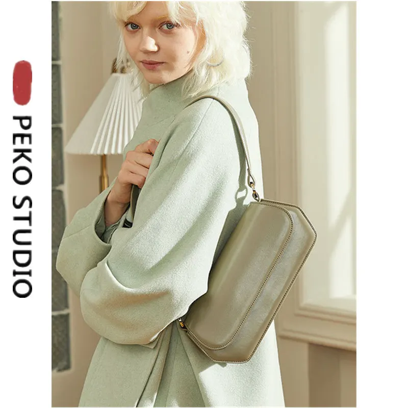 

Оригинальная женская мягкая роскошная сумка из натуральной кожи, Дамский мессенджер на плечо, дизайнерский квадратный тоут в коробке