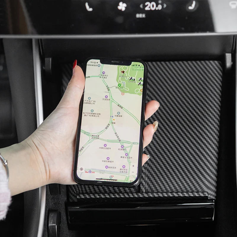 

KEKT For Tesla Model Y Fast Wireless Charger Stand with Dual USB Ports for Tesla Model 3 Center Console Accessories New 2021