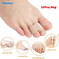 pexmen 510pcs hammer toe straightener toe splints cushions bandages for correcting crooked overlapping toes protector