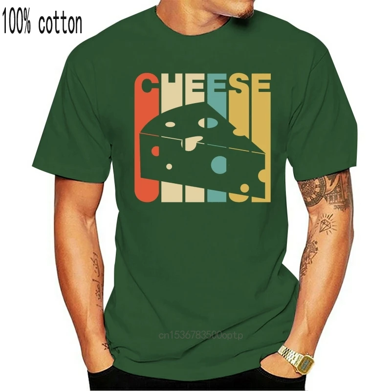 

Camisa de algodón de marca de buena calidad, camisas frescas de estilo Vintage, camiseta con silueta de queso