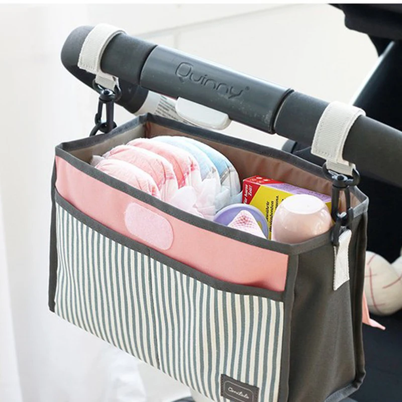 

Baby Stroller Bag Nappy Diaper Mummy Bags Hanging Basket Storage Organizer Baby Travel Feeding Bottle Bag Stroller Accessories