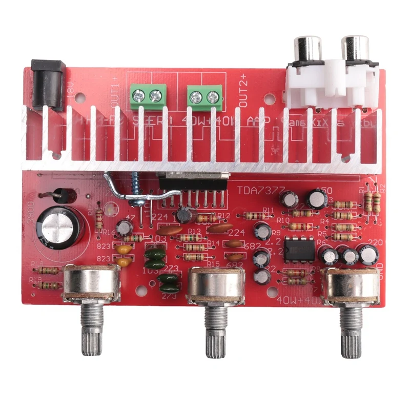 Плата цифрового усилителя звука TDA7377 40 Вт + стерео 2 0 каналов усилитель мощности