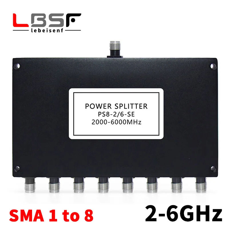 

2000-6000M RF Microstrip Power Splitter SMA Split Eight Splitter WIFI Test Combiner