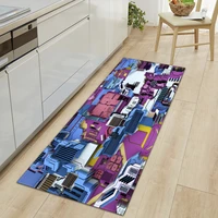 precision part series kitchen rug non slip absorb water disk space flannel printed living room floor mat carpet entrance doormat