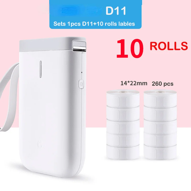 2022 New Special price D11 D110 printer thermal label paper production date self adhesive price paper Double 11 big promotion