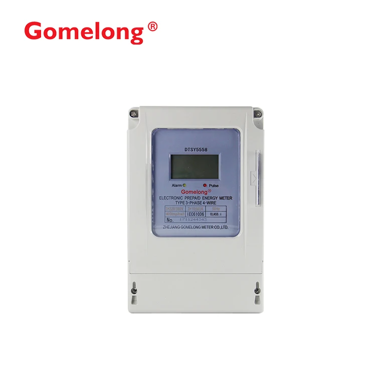 

DTSY5558 3 phase 4 wire electronic meter ic card electric prepaid meter