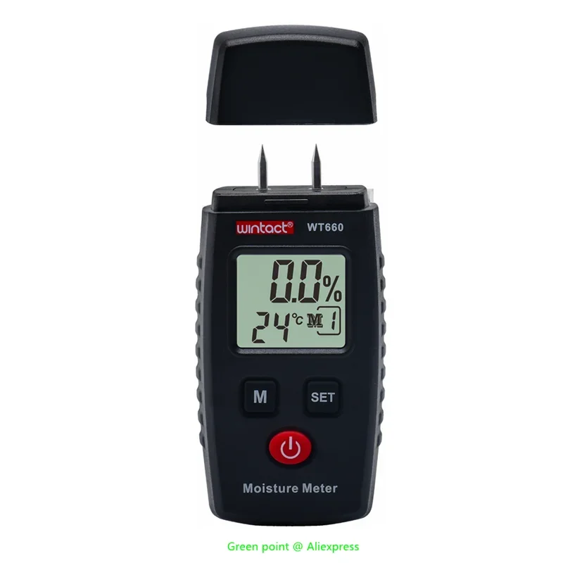 5 шт. WINTACT WT660 цифровой измеритель влажности древесины сопротивление постоянного