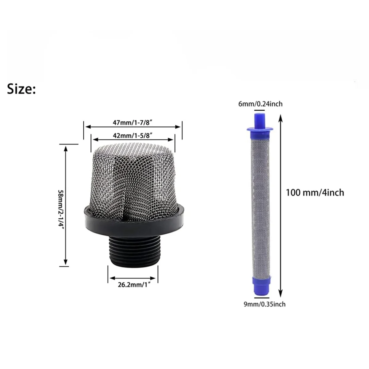 Всасывающий фильтр 288716 и безвоздушный распылитель краски 288749 комбинация