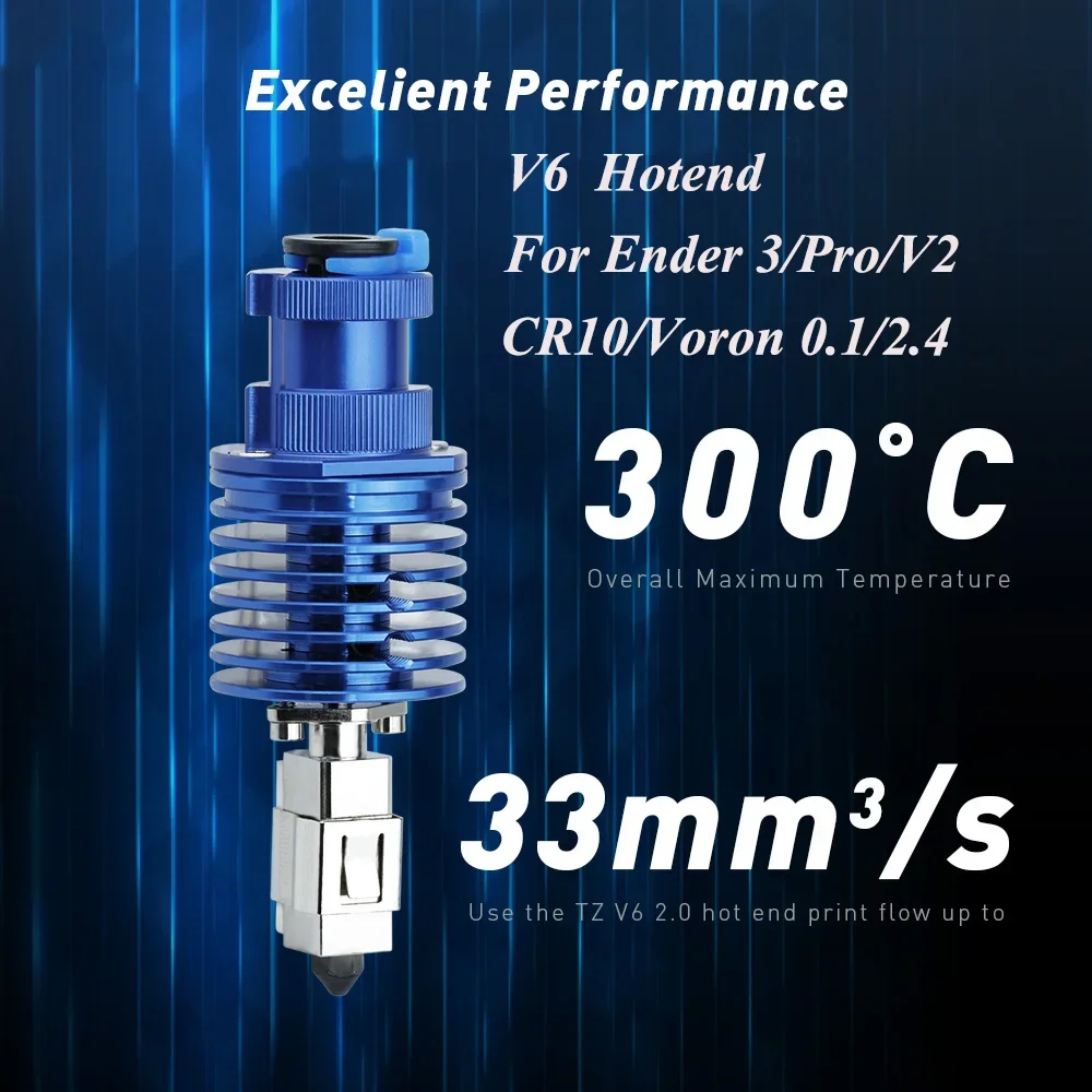 Высокоскоростная печатающая головка обновленный комплект V6 Hotend для Ender 3/Ender 3