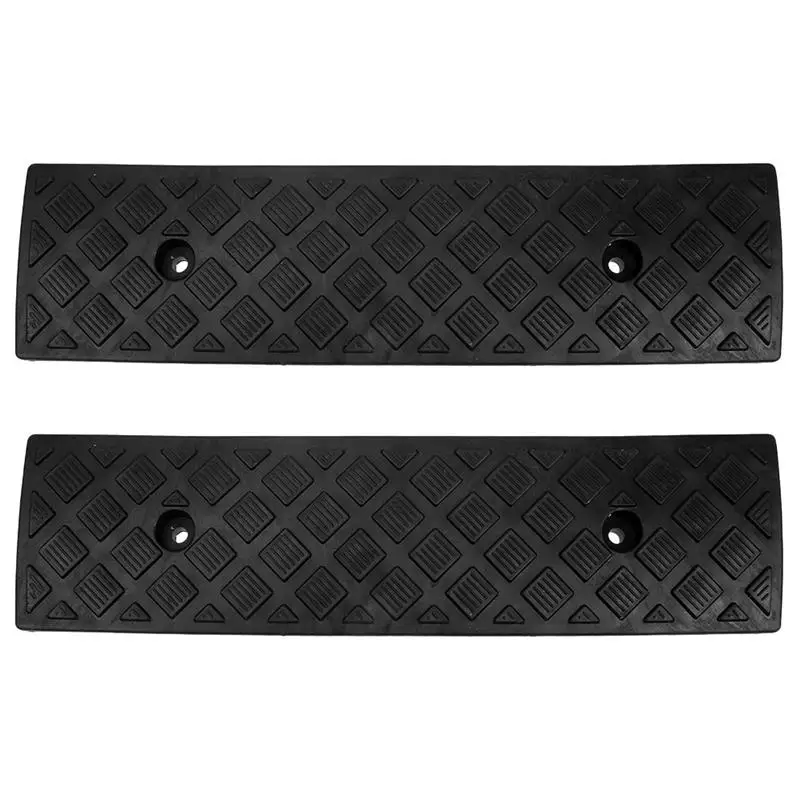 

2 шт. резиновые автомобильные бордюры, пороговые мостовые направляющие, пандусы, коврик для мотоцикла, подъездная дорога, тротуар, загрузочная рампа