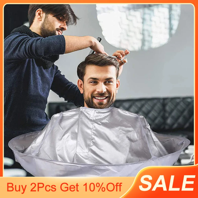 

Adult Medium Size Haircut Cloak Cloth Three-Dimensional Breathable Waterproof Hairdresser Perm Hair Cutting Shawl Cape Cloak