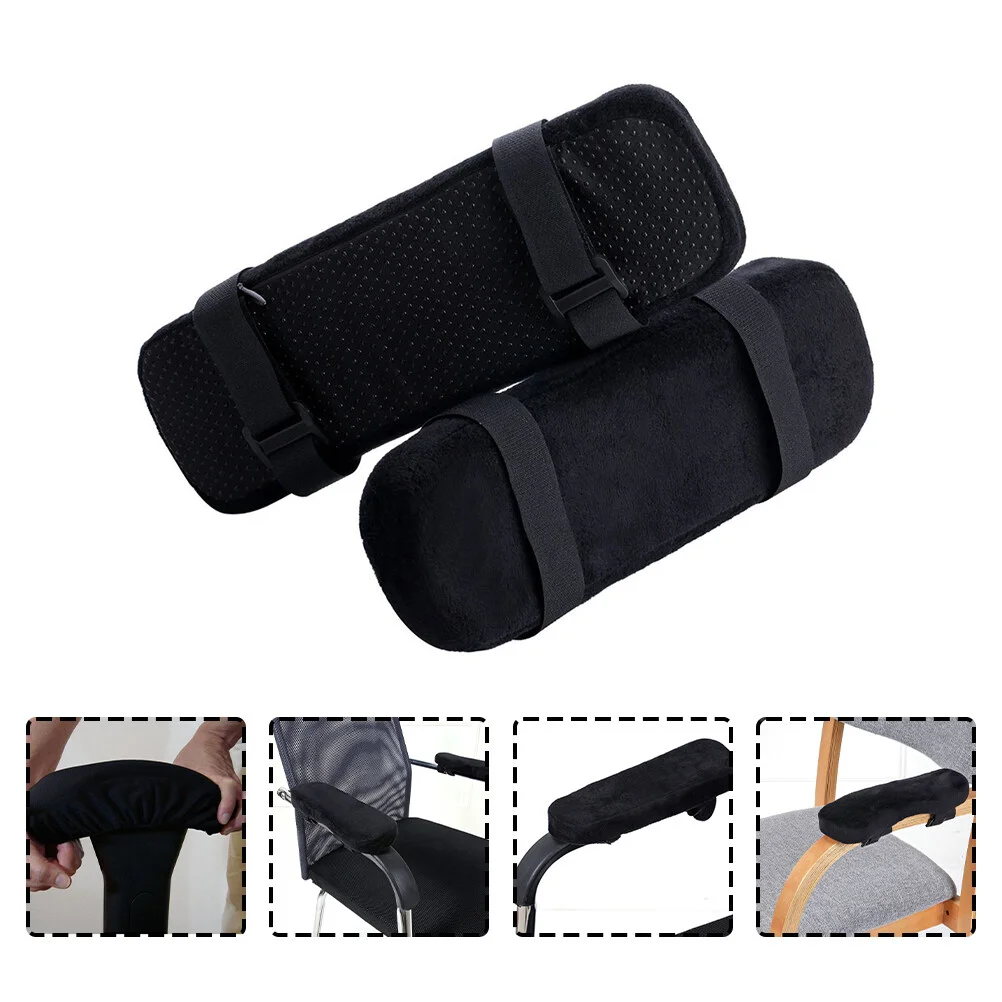 

2 Pcs Armrest Pad Wheelchair Armrest Padss Thick Pads Cushion Chair Supplies Supple Sleeves Polyester Elbow Cushions Gaming