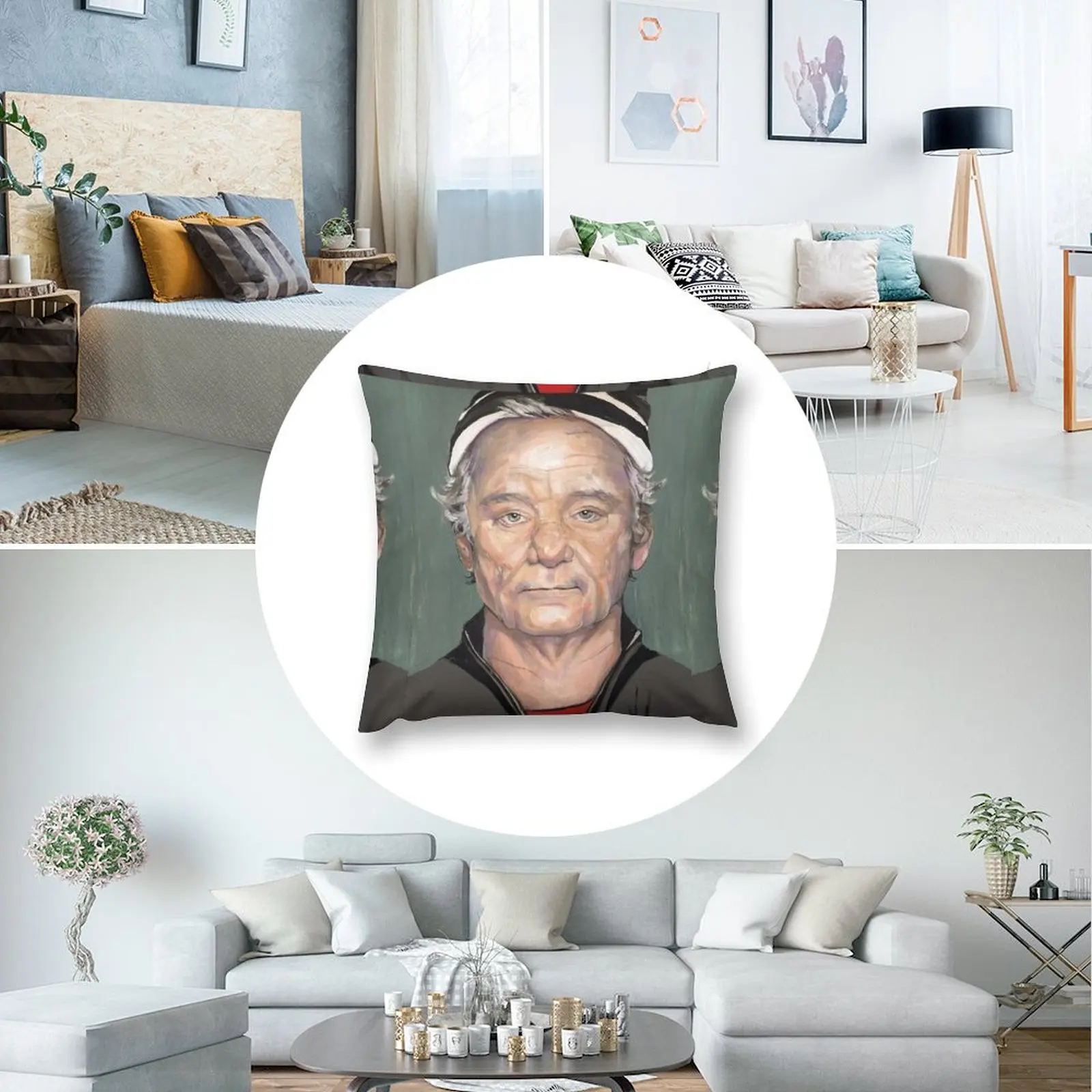 Картина Билл Мюррей декоративная подушка в стиле аниме для девушек