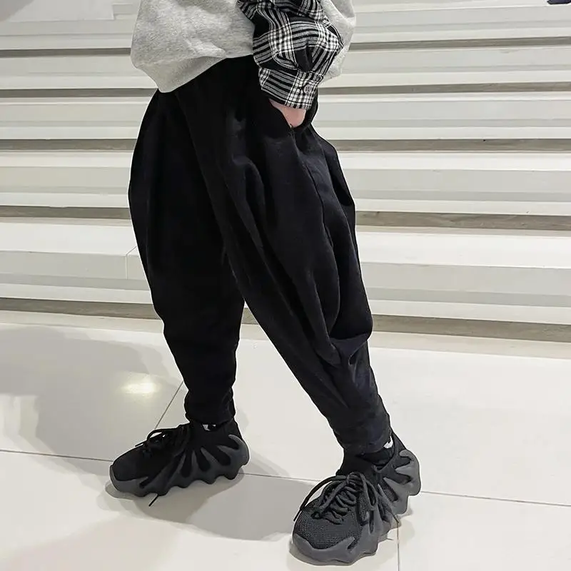 

Boys' Pants 2022 Spring New Style Big Kids Korean Casual Pants Baby Harem Pants Western Style Children's Pants Trend