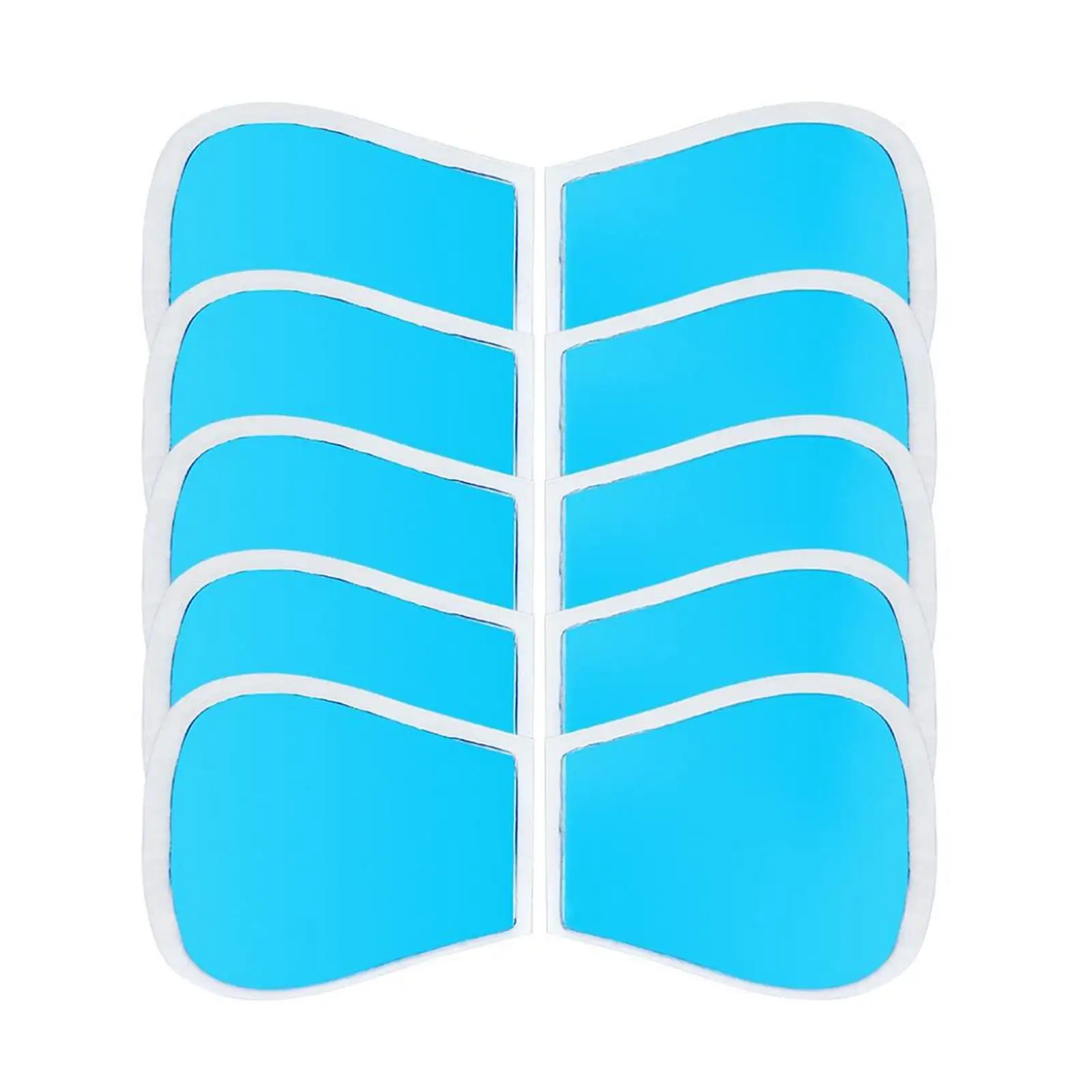 

10Pcs Replacement Gel Sheet Pads Easy Installation 53x51mm Electric Neck Massage Patch Gel Pad Sticker for Trainer Abdominal