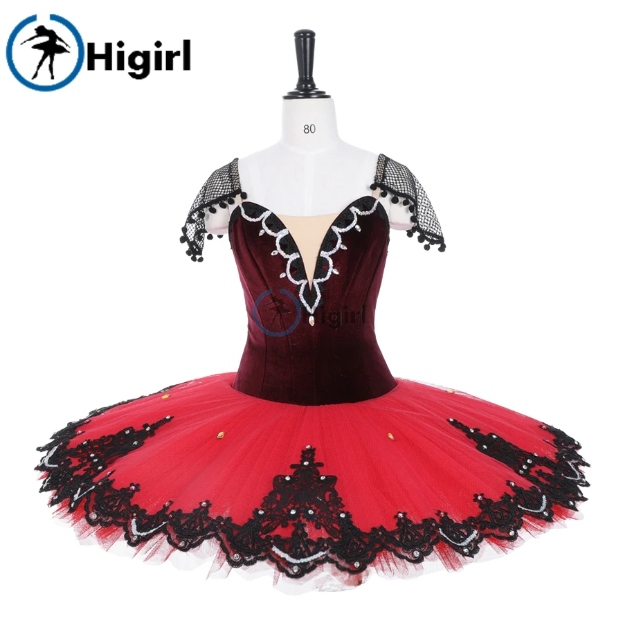 

Red ballet tutu dress classical profissional Don Quixote variation ballet tutus Swan lake variation ballet dance costume LT0002