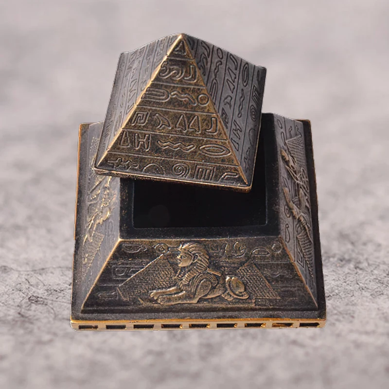 Fortune Hand Carved Egyptian Pyramids Ornaments Office Home Decoration Lucky Egypt Pyramids Figurines Gift