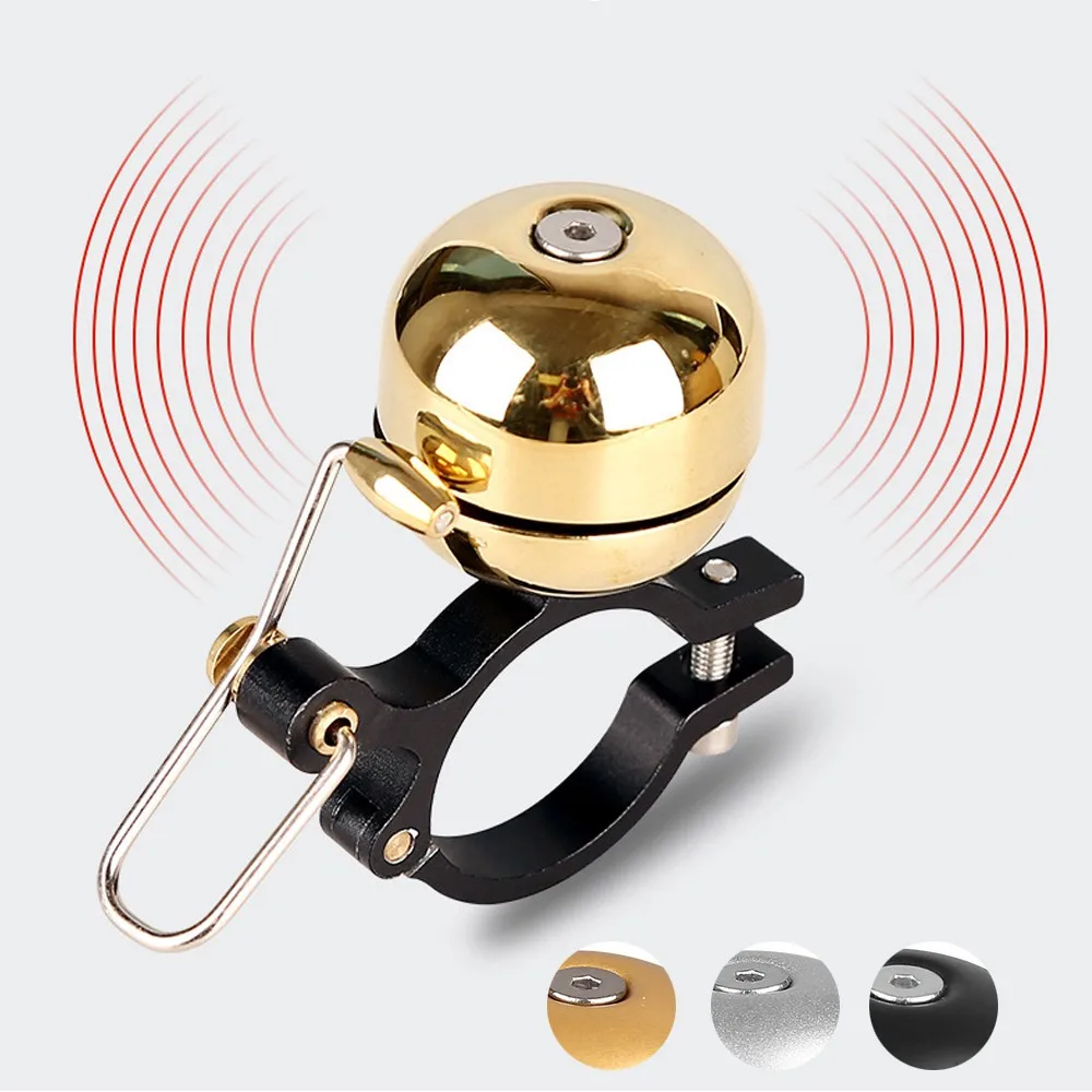 

Copper Alloy Bike Bell Classic Brass Bicycle Bell Loud Crisp Clear Tone Road Bike Mountain Bike Horn Cycling Accessories C02