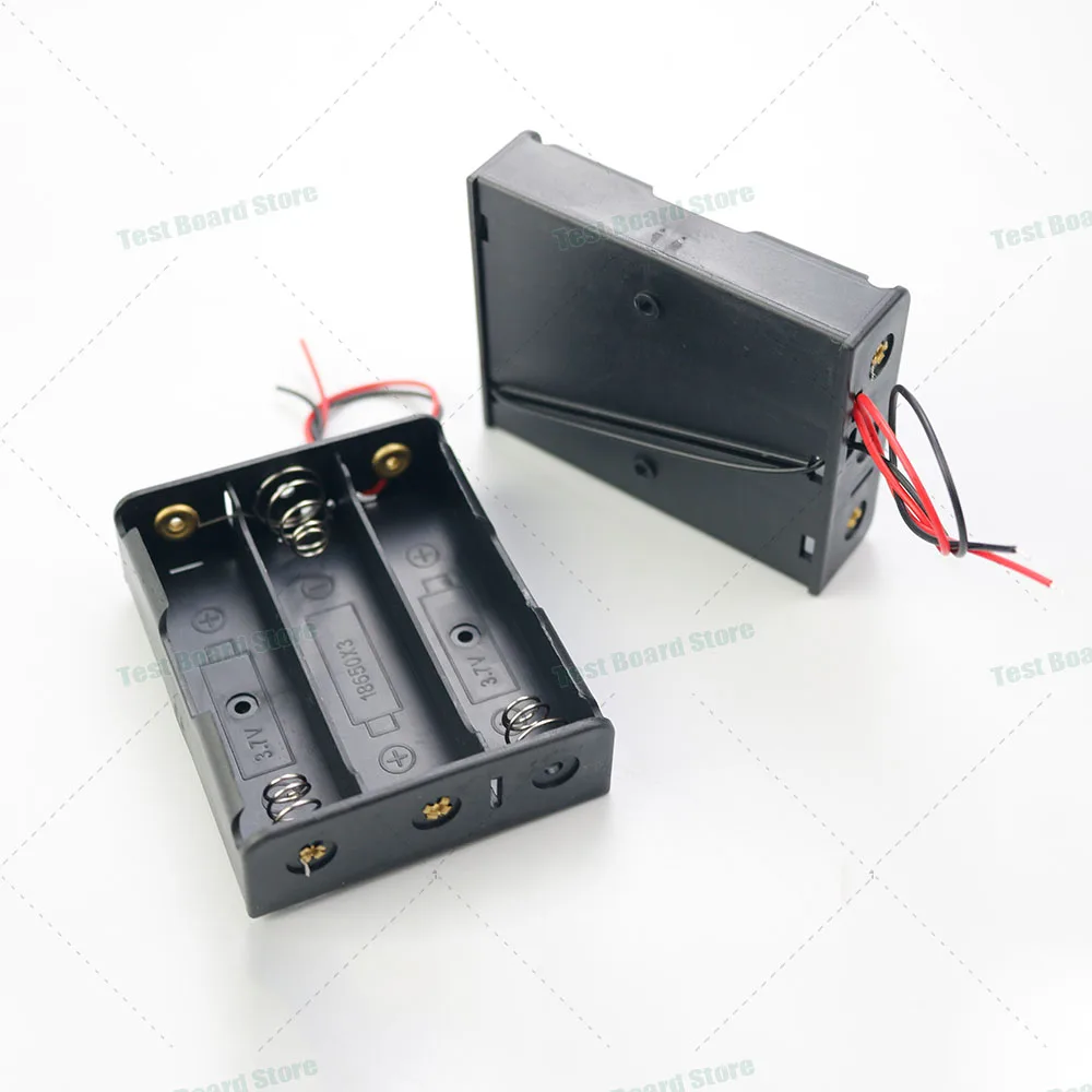 Черный пластиковый контейнер для батарей 18650 1 шт. коробка хранения литиевых с