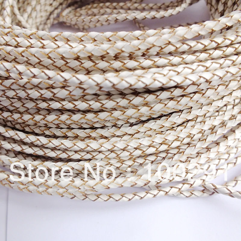 

100m/lot necklace braided leather cord string 3mm DIY jewelry accessories