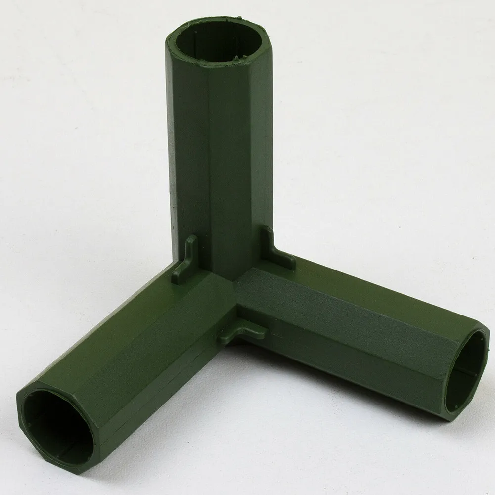 Adapter Connector DIY Frame Furniture Garden 16-17mm 4pcs Connectors Green Greenhouse Joints Outdoor Brand New