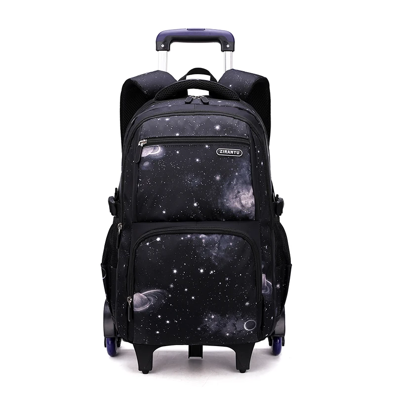 2022 Wheels Travel Rolling Luggage Bag School Trolley Backpack For Boys Kid's Travel backpack On wheels School Kids Backpacks