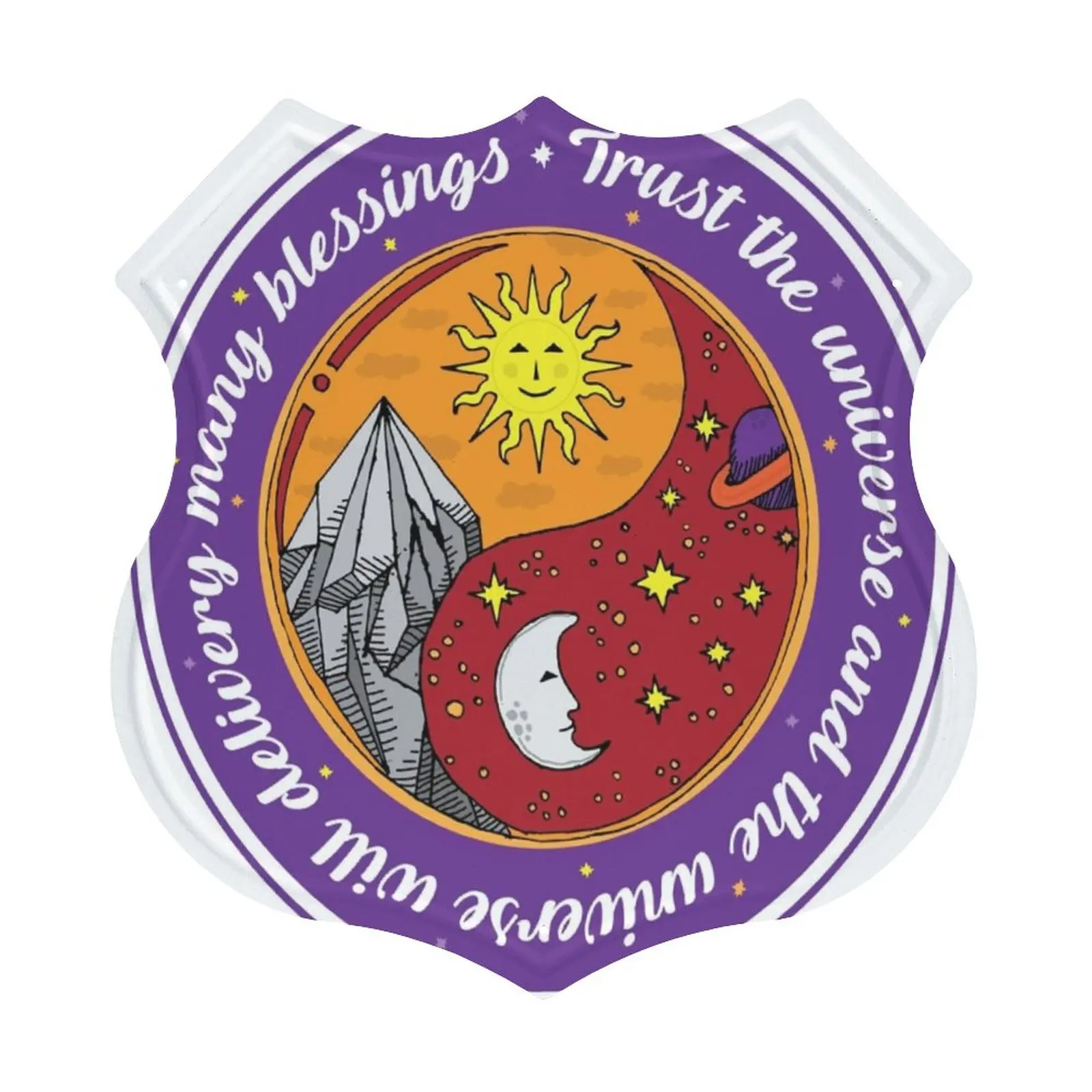 Металлическая вывеска Trust The Universe Декор жестяная подвесная картина Настенный