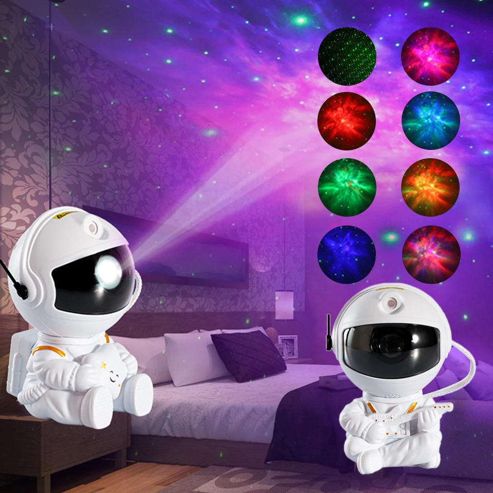 

2023NEW Astronaut Projector Starry Sky Galaxy Stars Projector Night Light LED Lamp for Bedroom Room Decor Decorative Nightlights