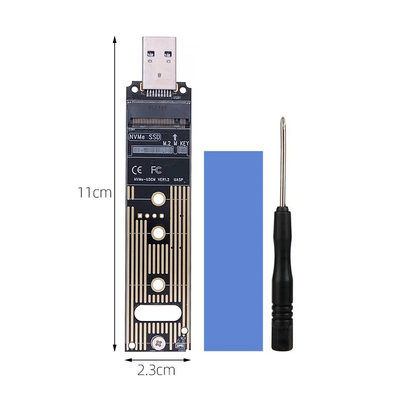 Карта передачи M.2 Твердотельный накопитель протокол NVME к USB 3 1 адаптер стандарта Φ