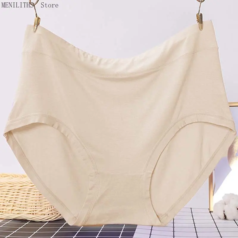

New 65-150kg women Plus Size Panties modal cotton Sexy Underwear Women High Waist Ultrathin Breathable underpants