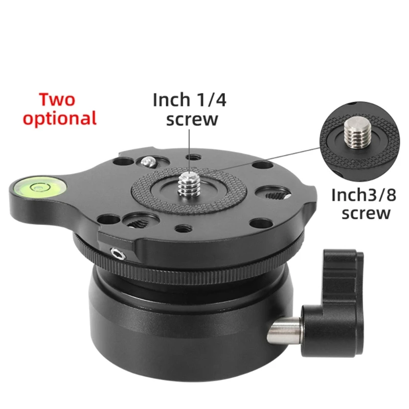

L43D Tripods Leveling Base Adjusting Plate for DSLR Camera Adjustable 15 Degree