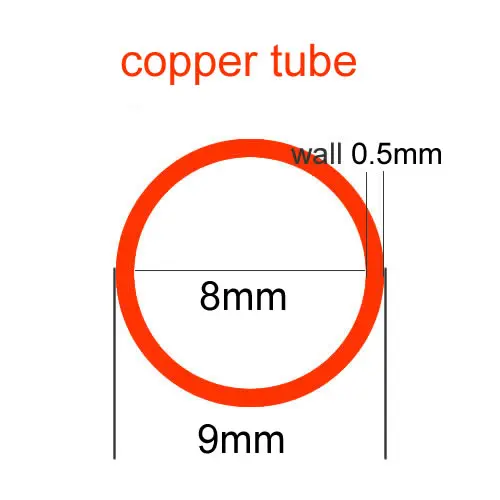 

Наружный диаметр 9 мм Внутренний 8,5 мм 8 мм 7 мм 6 мм T2 Медная микротрубка тонкая стена полые капиллярные медные трубки жесткая прямая трубка