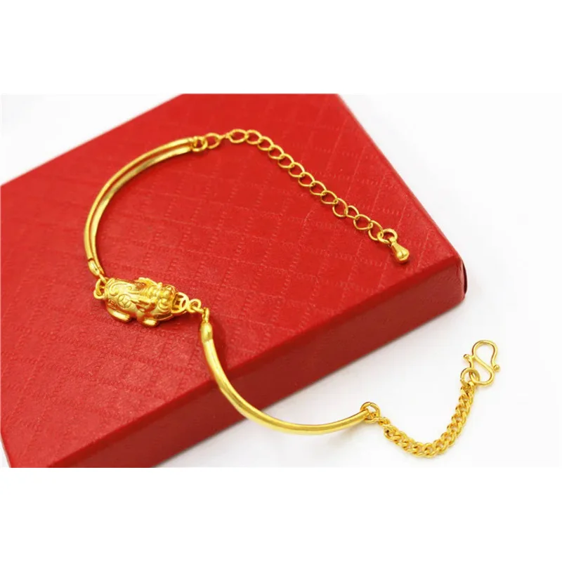 Роскошный 3d твердый золотой браслет с имитацией золота надписью год жизни