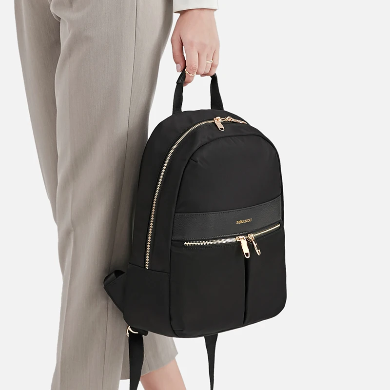 Fashion Women's Laptop Bag PU+Polyester Notebook Briefcase Case For 13 14 15Inch Waterproof Laptop BackpackTravel Office Ladies