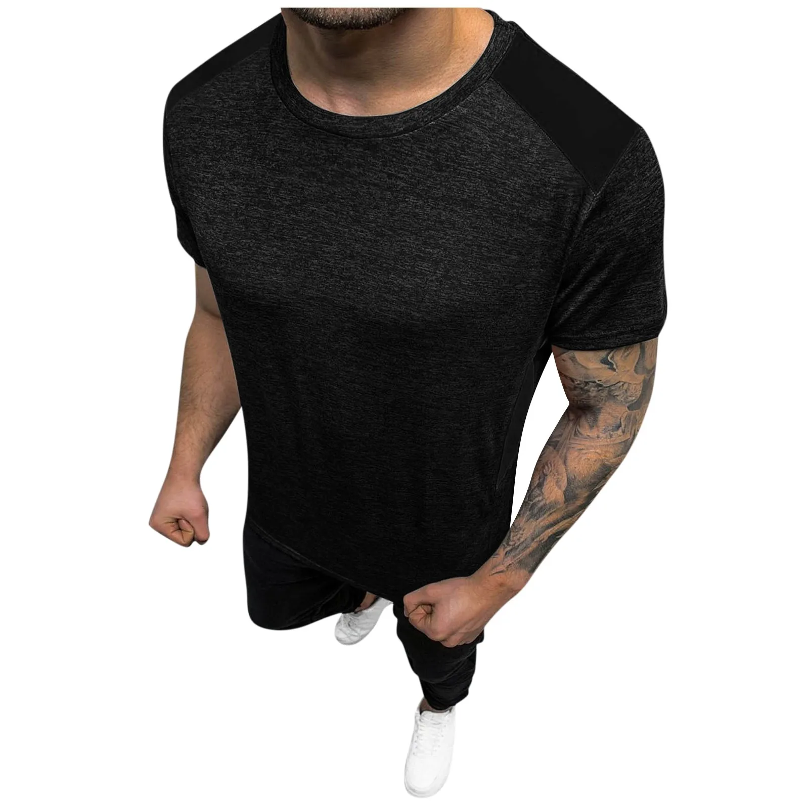 

Футболка мужская с коротким рукавом и круглым вырезом