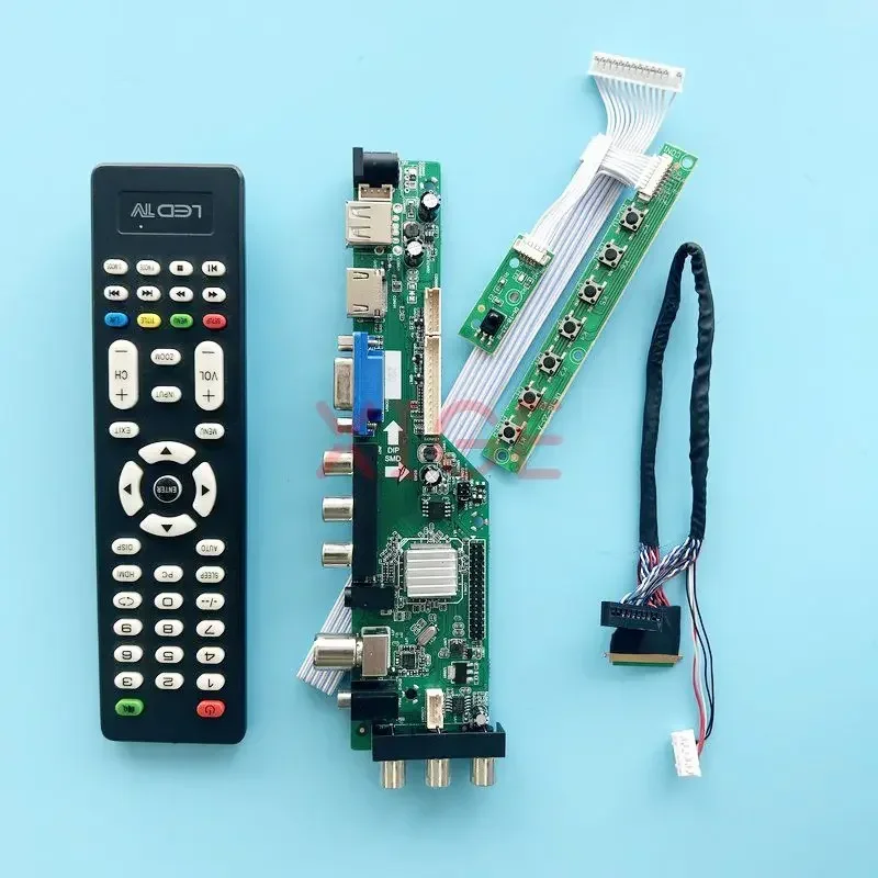 Комплект детской платы контроллера для Φ/H01/L01 40-Pin LVDS 15 6 &quotΦ/T 1366x768 AV/USB/DHMI/VGA