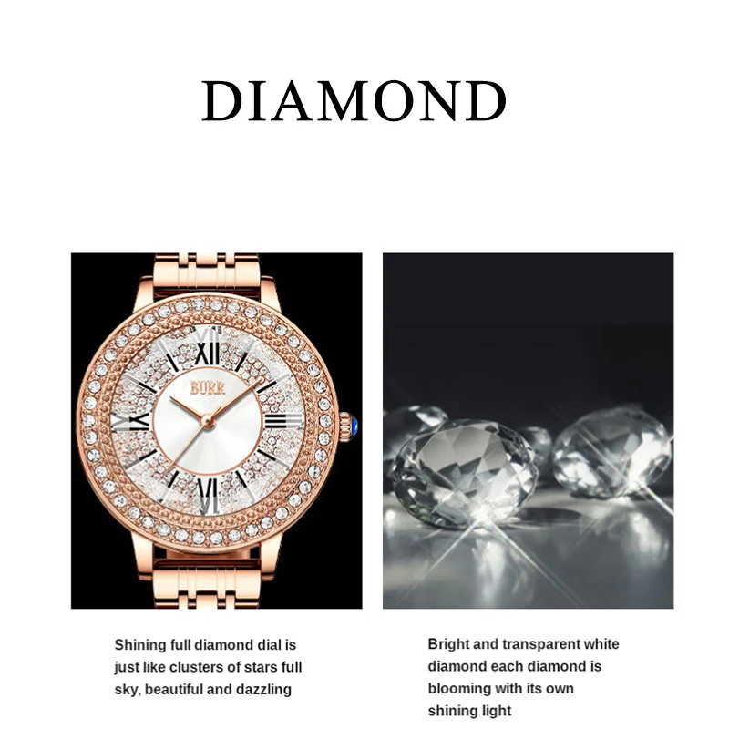 2022 Luxury Diamond Circular Ladies Watch Brand Fashion Quartz Watches For Women Waterproof Gifts Dropshipping Zegarek Damski enlarge