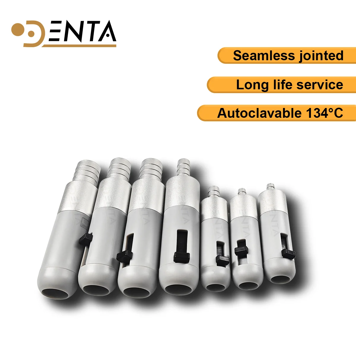 Фото Round metal connector strong /week suction handle Dental HVE high/low volume Saliva Swivel Ejector Adaptor  Tube Convertor №2