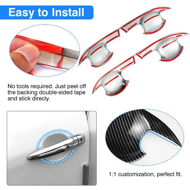 Для Nissan X-Trail T33 2021 2022 X Trail из углеродного волокна дверная ручка автомобиля крышка