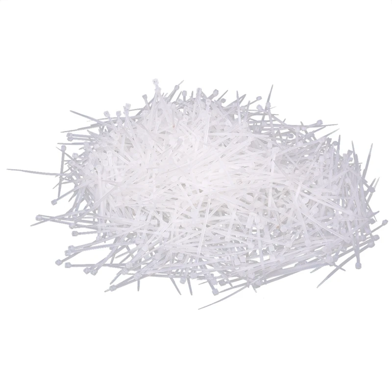 

5000 Pcs White Plastic Cable Zip Tie Fasten Wrap 60Mm X 2Mm