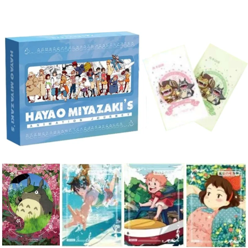 

Hayao Miyazaki Полная серия Boost Box коллекция карт Фэнтези мир Тоторо игра Редкие карты Аниме Коллекция карт игрушки подарки