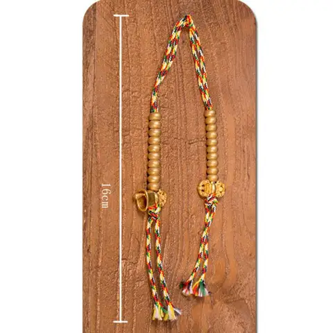 Изысканные медные буддийские бусины Мала, счетчики молитв, колокольчик и