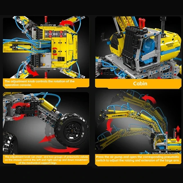 17060 технический вездеходный экскаватор Mold KING модельные комплекты с