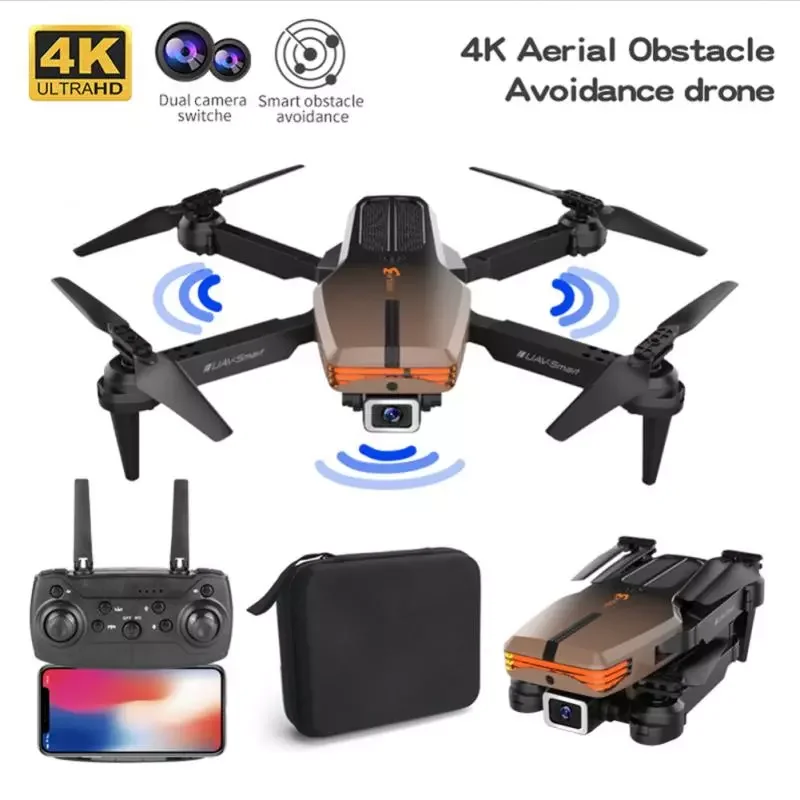 

NEW2023 2021 NEW V3 Pro Mini Drone Obstacle Avoidance RC Quadcopter 4K Dual Camera Camera Professional Drones Helicopter Boys T