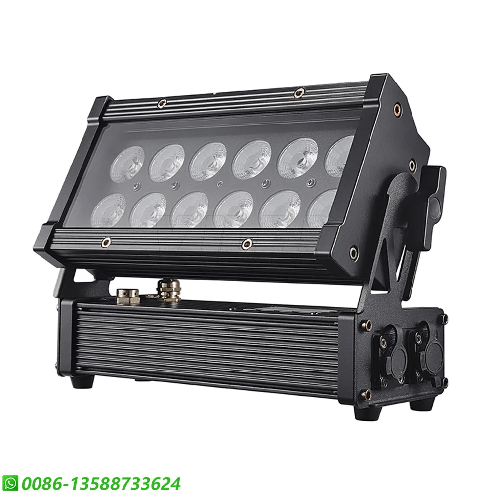 Водонепроницаемый светодиодный прожектор 2 шт. 12x10 Вт RGBWA UV DMX512 IP65