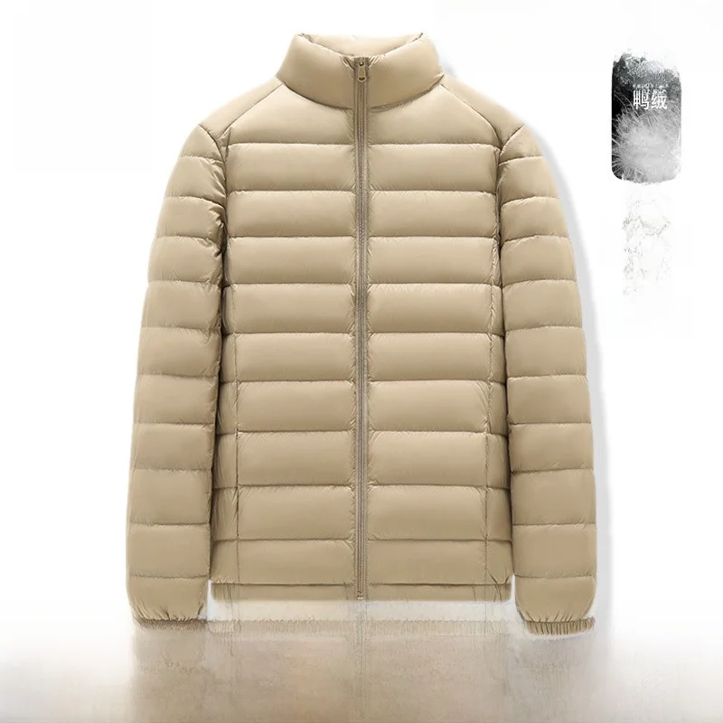 Zhenvis Life легкий пуховик мужская зимняя куртка в рубчик с подкладкой уличная