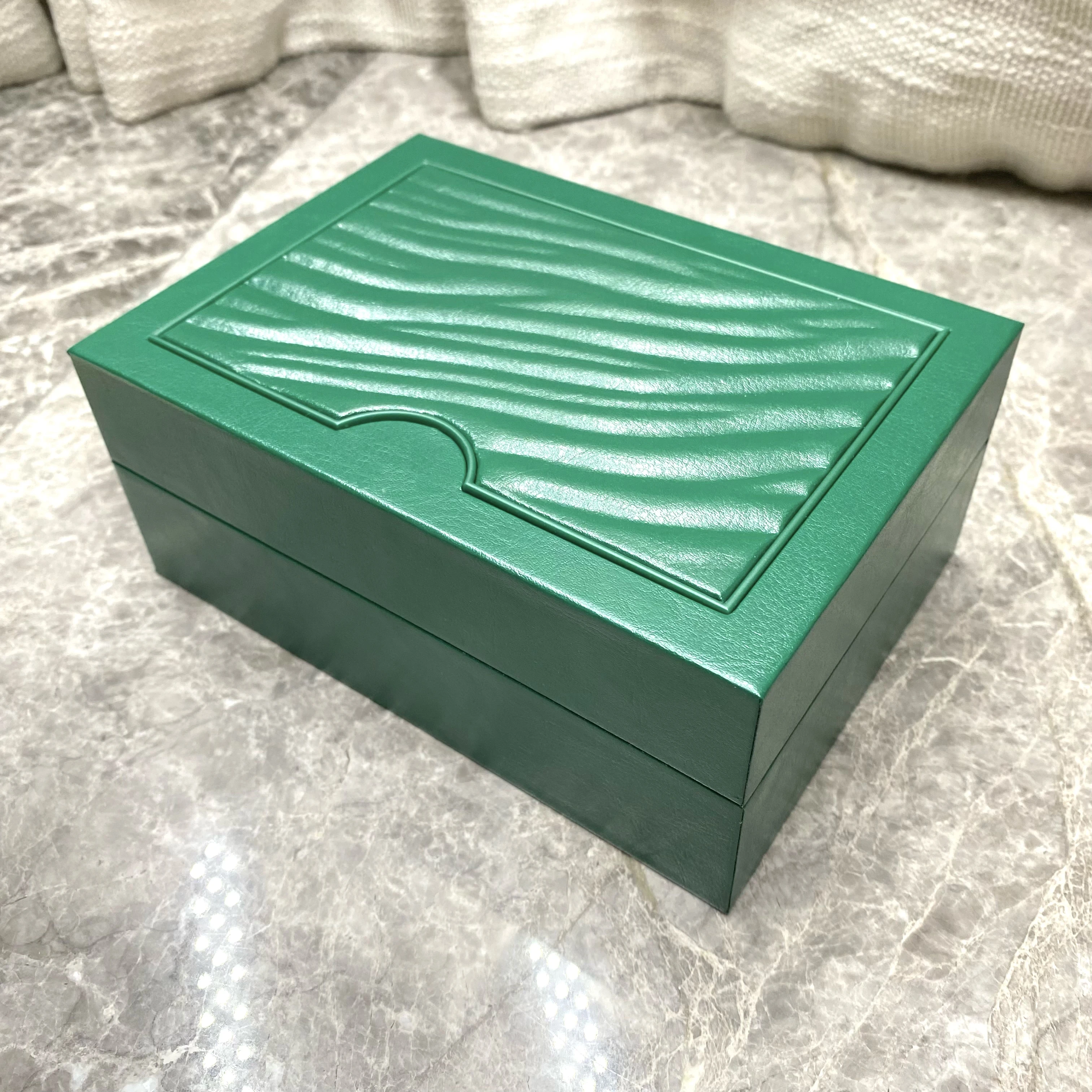 Factory Supplier Green with Original Wooden Watch Box Luxury Brand with Papers Card Can Customization AAA Watche Storage Box